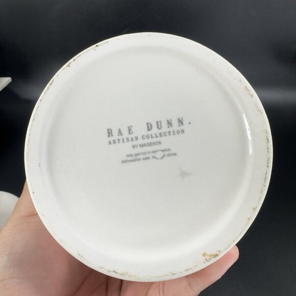 Rae Dunn Artisan Collection Nuts Christmas Canister Jar Container Ceramic W Lid - Picture 4 of 13